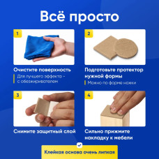 SHTODA HOME Накладки на ножки стула, войлочные наклейки для мебели, лента 1 метр